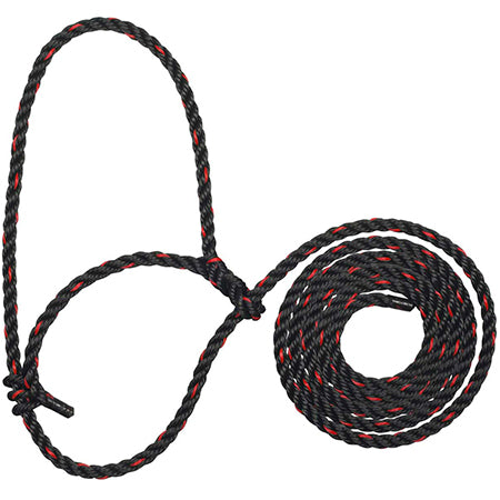 Sullivan - Rope Halter 1/2" - Black/Red - Ea.