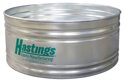 Hastings - 6' x 2' Galvanized Round Stock Tank - 22 GA. (GREEN DECAL) - 404 gal.